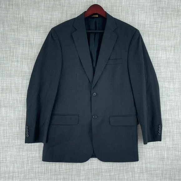 Joseph & Feiss Mens Size 38 Reg charcoal gray wool blazer 2270 - Picture 1 of 11